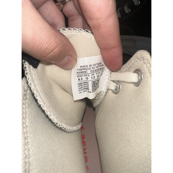 Converse Run Star Legacy CX High Mens 8.5 Black White Canvas Sneakers Boots - Picture 9 of 9